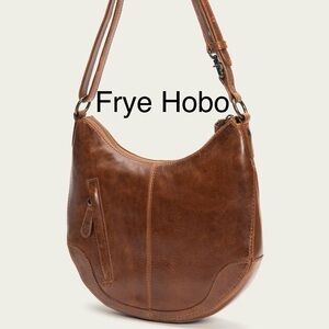 Frye Melissa Scooped Hobo Leather Large Bag AUTHENTIC -LIKE NEW Cognac